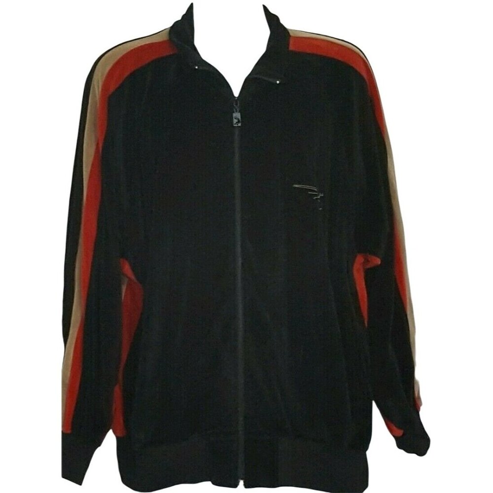 SHAQ‎ Shaquille O'Neil Velour Track Sweat Jacket Full Zip Men's Size L